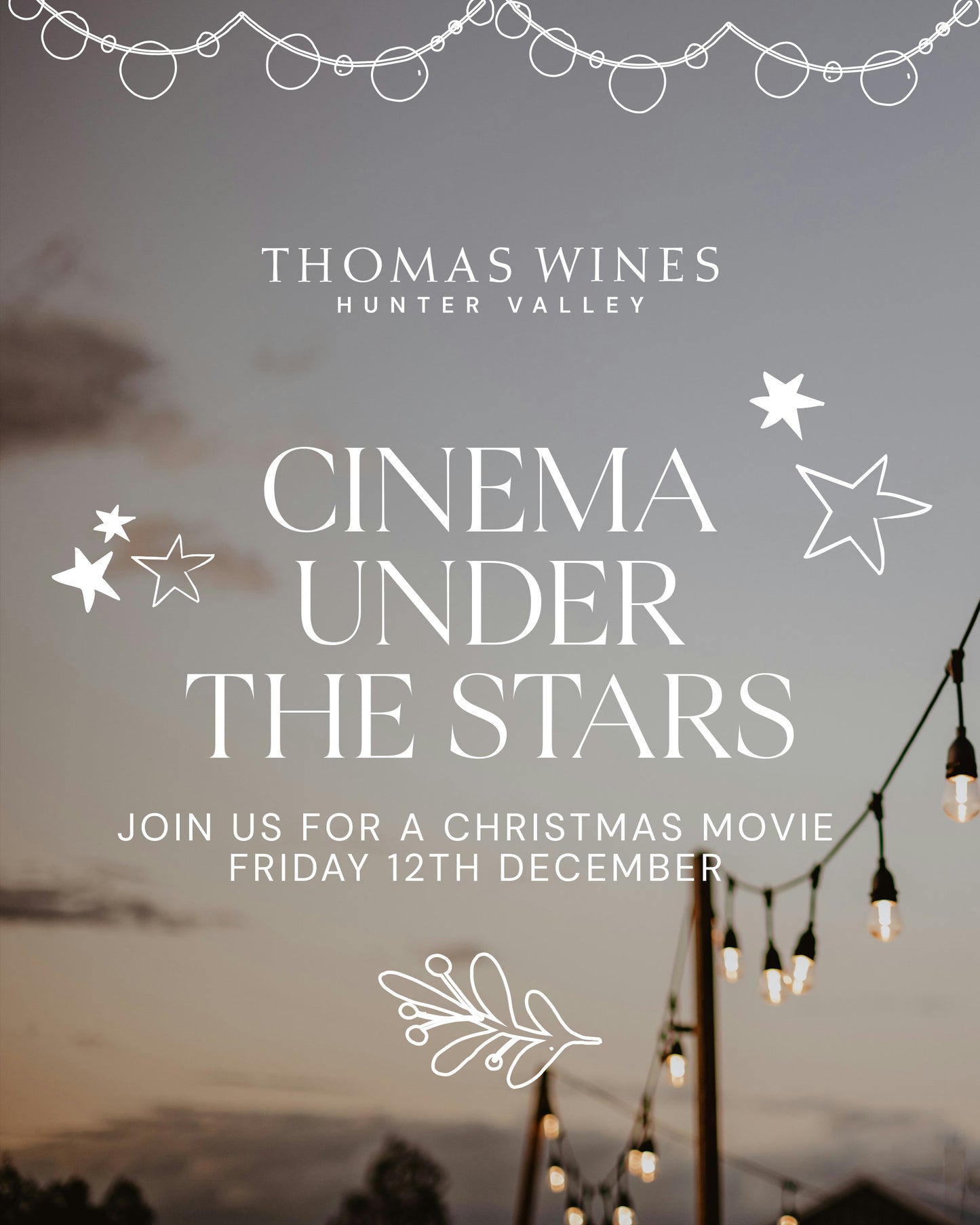 Cinema Under the Stars Christmas Edition Ticket
