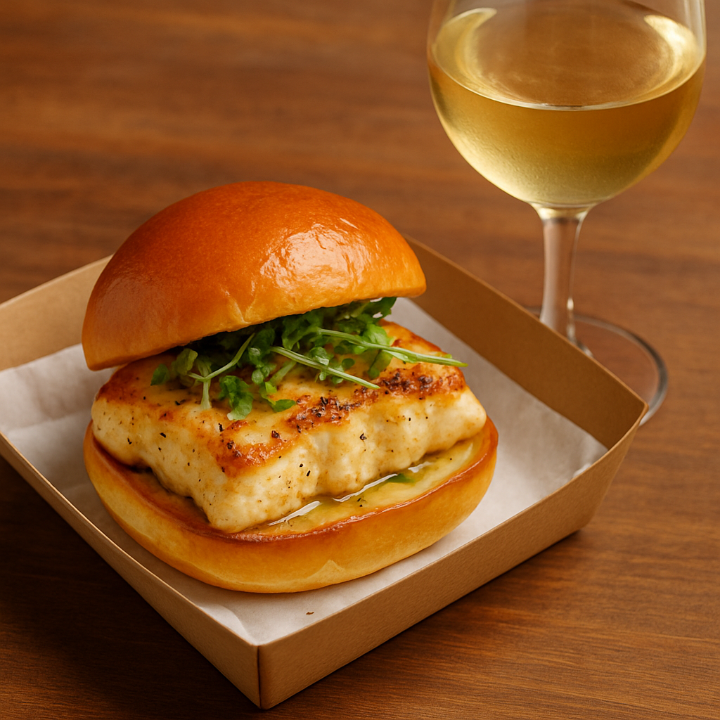 Spring Semersion: Fish Roll & Glass of Wine