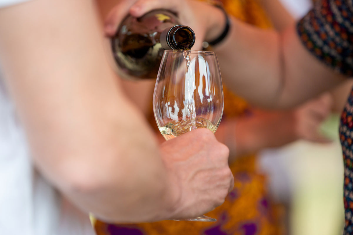 Hunter Valley Semillon being poured at a Thomas Wines tasting